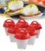 6Pcs Set Silicone Egglettes Egg Cooker Hard Boiled Eggs Without The Shell For Egg Tools Package