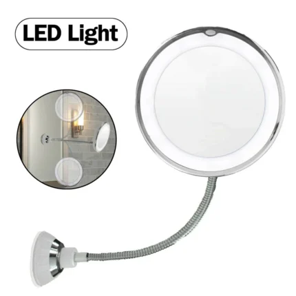 مرآة تجميل LED معلّقة بميزة التكبير ×5 – ONE X5 رؤية واضحة ولمسة جمالية