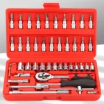 مجموعة ادوات صيانة للسيارة او المنزل 46 قطعة