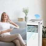 ⁦مكيف هواء ذكي محمول 780 واط بتقنية WiFi وتبريد/تدفئة متعدد الوظائف مع جهاز تحكم⁩ - الصورة ⁦7⁩