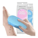 إسفنجة استحمام ثلاثية الأبعاد تنظيف لطيف وإزالة الجلد الميت بسهولة