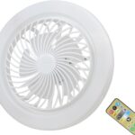 مروحة سقف صامتة باضاءة LED تحكم عن بعد