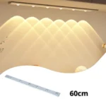 مصباح LED مستشعر حركة يعمل بالشحن بطول 60 سم لتوفير الطاقة