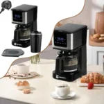 ماكينة قهوة SAYONA بتقنية التخمير والتقطير تحضير 10 أكواب دفعة واحدة بقوة 1000 واط