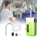 مضخة ماء بمستشعر ذكي ومصباح تعمل بالشحن