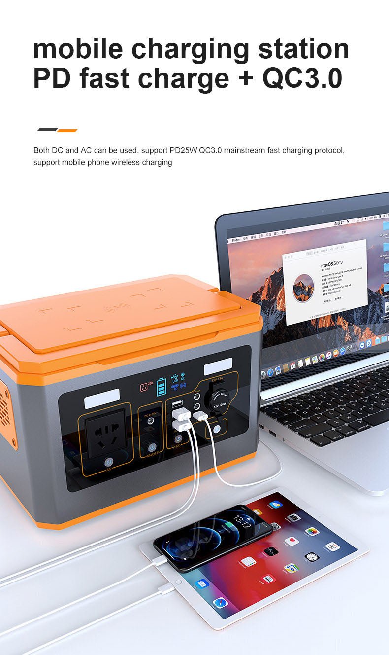 crony bs500 500w portable power station outdoor energy storage 110v 220v high power emergency power supply portable power station 795618