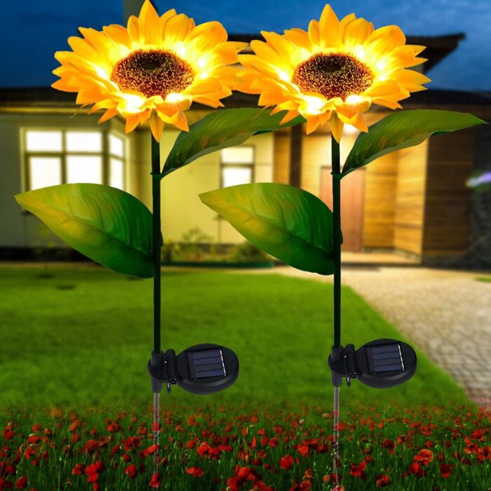 63563531158697405155d387 outdoor solar lights sunflower garden