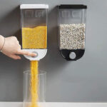 موزع الحبوب العملي 1 لتر لتنظيم مثالي وحفظ الحبوب طازجة