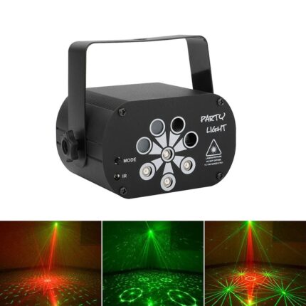 جهاز إضاءة ليزر أحمر/أخضر + RGB/UV أجواء ساحرة لعروضك وحفلاتك