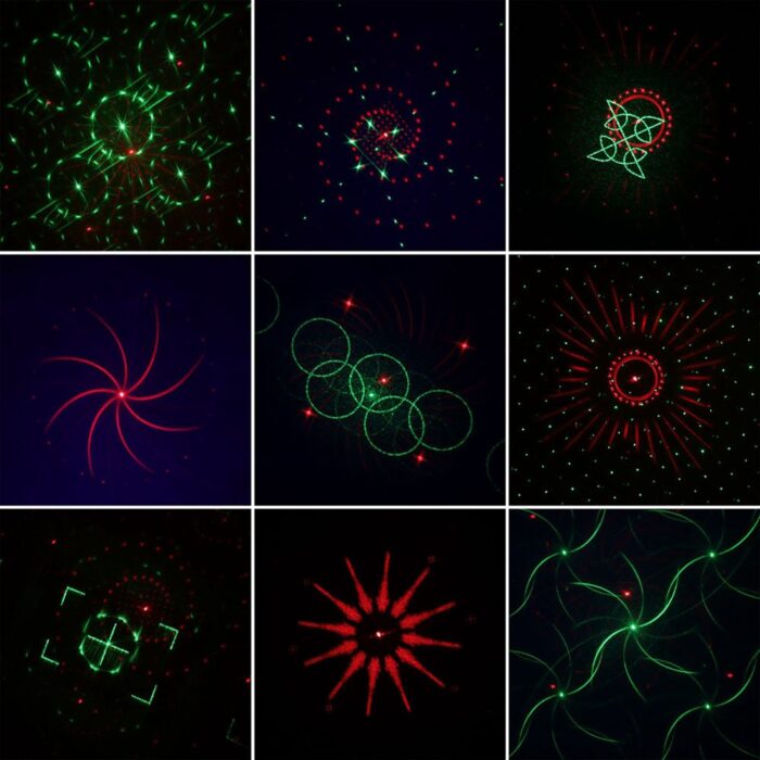 crony 8 holes redgreen laser with rgb uv led light led stage effect lighting with remote controller 882489