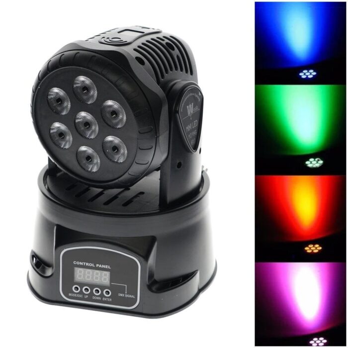crony lm70s mini dj equipment smart rainbow light led moving head 442566