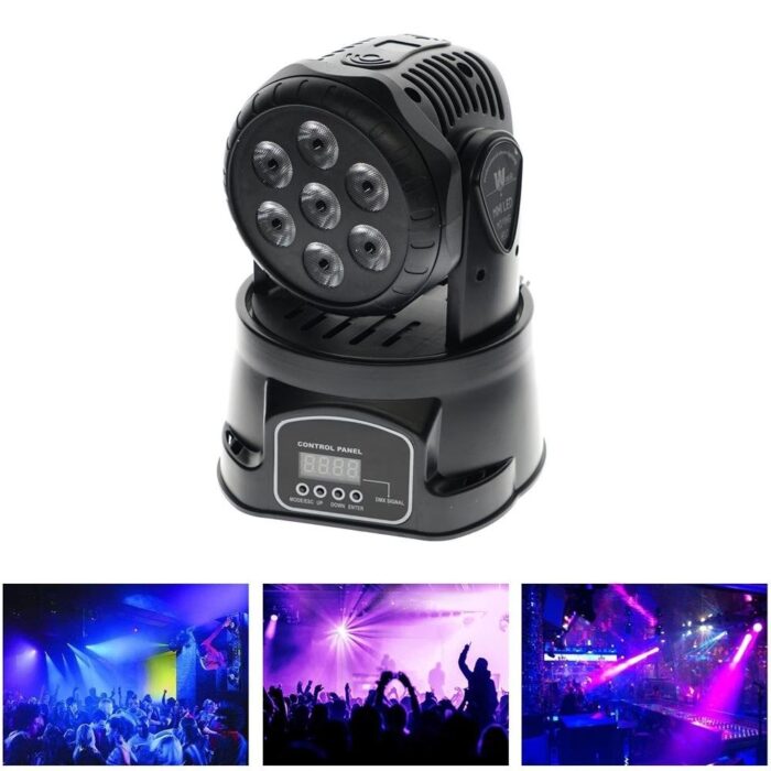 crony lm70s mini dj equipment smart rainbow light led moving head 824386