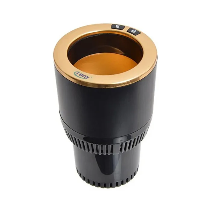 crony pt c301 bg vehicle heat and cold car cup holder cooling warming auto cup golden 306915