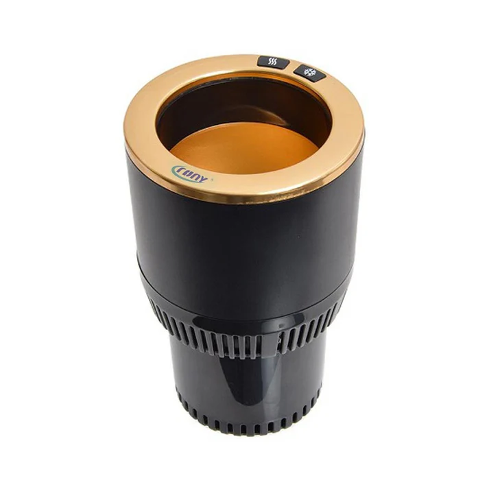 crony pt c301 bg vehicle heat and cold car cup holder cooling warming auto cup golden 306915