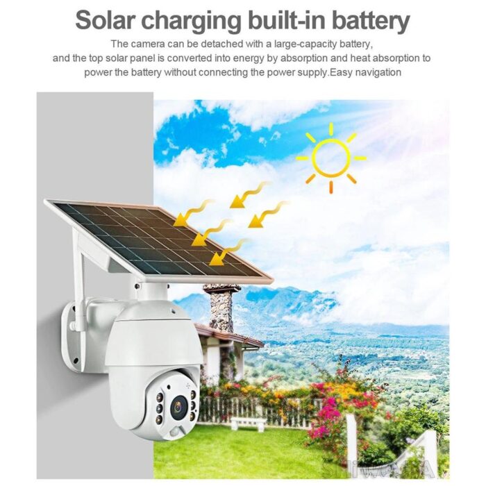 rbx s10 low power wifi solar camera 1080p hd solar panel outdoor surveillance waterproof cctv camera smart home two way voice intrusion alarm 174124