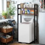 رف تخزين فوق الغسالة – تصميم أنيق لتوفير المساحة وتنظيم مستلزمات الغسيل