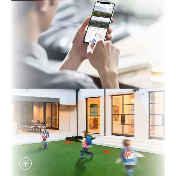 ⁦كاميرا مراقبة شمسية 4K بزاوية 360° واتصال 4G/WiFi – مزودة بكشاف ذكي ورؤية ليلية⁩ - الصورة ⁦12⁩