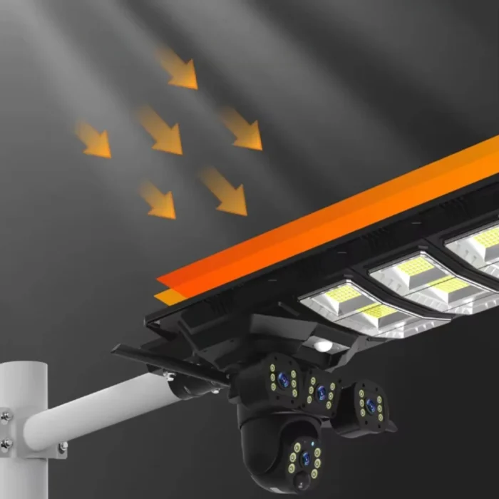 ⁦كاميرا مراقبة شمسية 4K بزاوية 360° واتصال 4G/WiFi – مزودة بكشاف ذكي ورؤية ليلية⁩ - الصورة ⁦10⁩
