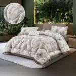 طقم ديباج سرير مزدوج قطن Amira (7 قطع)