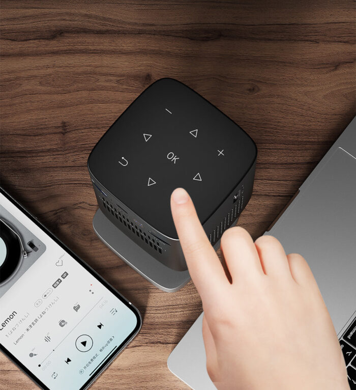 ⁦جهاز عرض ذكي ثلاثي الأبعاد بروجكتور – DLP بنظام Android | محمول، بلوتوث، Wi-Fi، دعم 1080p⁩ - الصورة ⁦4⁩