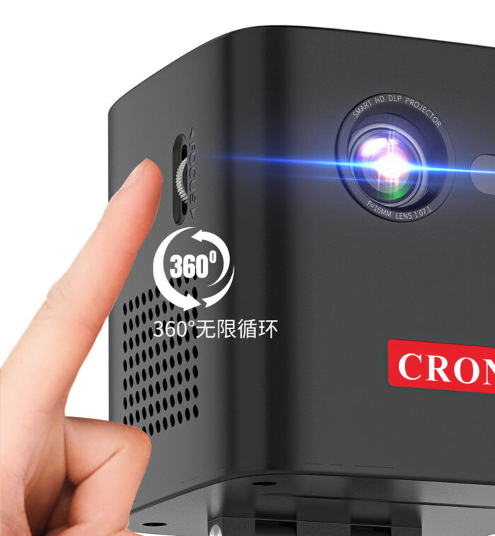 ⁦جهاز عرض ذكي ثلاثي الأبعاد بروجكتور – DLP بنظام Android | محمول، بلوتوث، Wi-Fi، دعم 1080p⁩ - الصورة ⁦3⁩