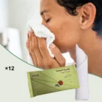 مناشف معطرة للاستعمال مرة واحدة – 12 قطعة بحجم 25×25 سم | للانتعاش الفوري في أي وقت
