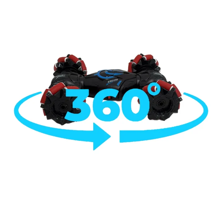 ⁦لعبة السيارة البهلوانية المضيئة دوران 360° وتحكم لاسلكي⁩ - الصورة ⁦2⁩
