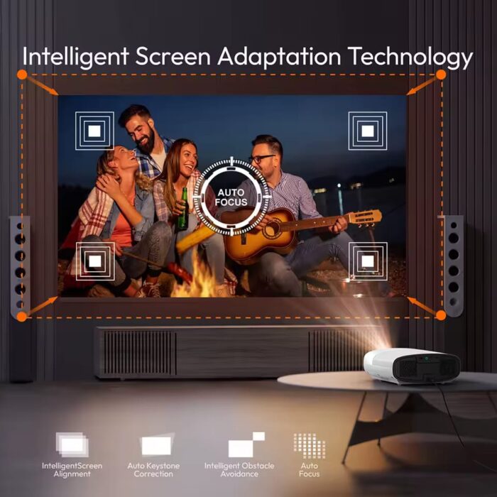 ⁦جهاز عرض ذكي بروجكتور Q7 بدقة Full HD – أندرويد 9.0⁩ - الصورة ⁦8⁩
