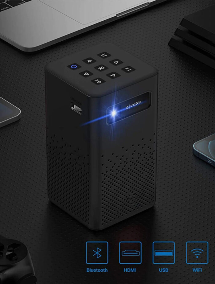 ⁦جهاز عرض بروجكتور محمول C900 – DLP ذكي مع بلوتوث بطارية داخلية⁩ - الصورة ⁦14⁩