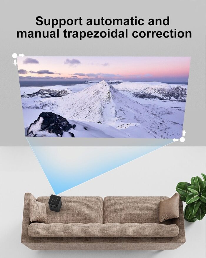 ⁦جهاز عرض بروجكتور محمول C900 – DLP ذكي مع بلوتوث بطارية داخلية⁩ - الصورة ⁦17⁩