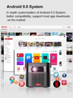 ⁦جهاز عرض بروجكتور ذكي محمول C K5 دقة 1080p سطوع 800 لومن ANSI بطارية مدمجة⁩ - الصورة ⁦4⁩