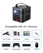 ⁦جهاز عرض بروجكتور ذكي محمول C K5 دقة 1080p سطوع 800 لومن ANSI بطارية مدمجة⁩ - الصورة ⁦2⁩