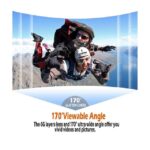 ⁦كاميرا أكشن رياضية بدقة 4K – مقاومة للماء + واي فاي + رؤية واسعة 170°⁩ - الصورة ⁦4⁩