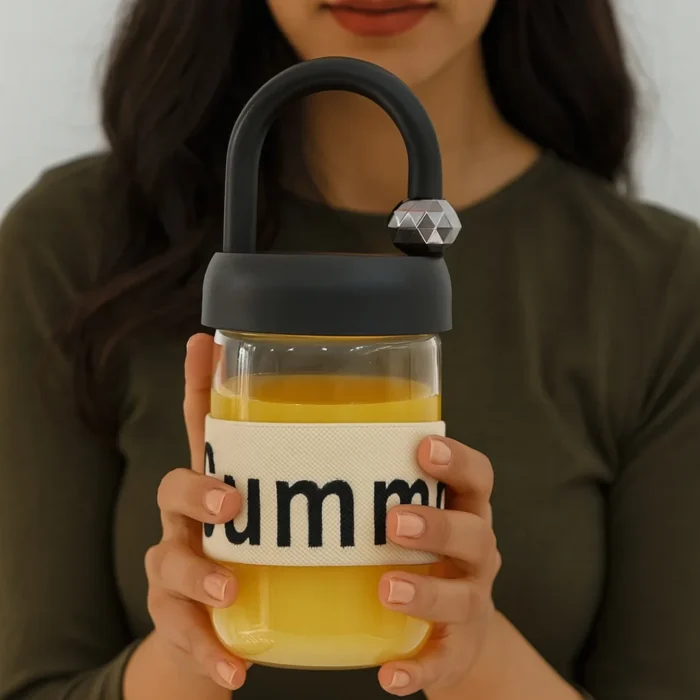 ⁦مطارة زجاجية محمولة بسعة 450ml⁩ - الصورة ⁦4⁩