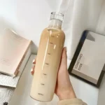 ⁦مطارة مياه زجاجية شفافة مع مؤشر زمني⁩ - الصورة ⁦4⁩