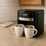 ⁦ماكينة قهوة أوتوماتيكية من RAF مع كوبين – 650 واط⁩ - الصورة ⁦2⁩