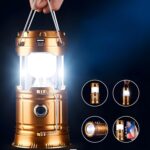 ⁦فانوس تخييم محمول مزود بإضاءة LED قابل لإعادة الشحن⁩ - الصورة ⁦4⁩