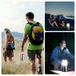 ⁦فانوس تخييم محمول مزود بإضاءة LED قابل لإعادة الشحن⁩ - الصورة ⁦5⁩