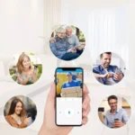 ⁦جرس باب ذكي بكاميرا وميكروفون اتصال Wi-Fi وتنبيهات للهاتف⁩ - الصورة ⁦4⁩