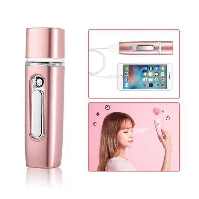 بخاخ مرطب للوجه مع باور بانك 2×1 – نانو سبراي محمول بشحن USB