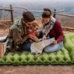 ⁦سرير هوائي قابل للنفخ مع مضخة قدم مدمجة ووسادة مدمجة – مقاوم للماء والتمزق⁩ - الصورة ⁦7⁩