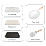 ⁦فرن بيتزا ديجيتال متعدد الاستخدامات من سومو 2200 واط مع تحكم بالحرارة حتى 450°C⁩ - الصورة ⁦5⁩