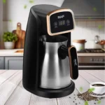 ماكينة قهوة تركية إبريق ستانلس ستيل سعة 300 مل بقدرة 600 واط