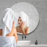 ⁦مرآة جدارية مرنة مضادة للكسر عالية الوضوح – أشكال متعددة بتثبيت لاصق⁩ - الصورة ⁦3⁩