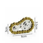⁦لعبة فيدجيت سبينر يدوي بتصميم سلسلة الدراجة⁩ - الصورة ⁦5⁩
