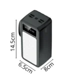 ⁦باور بانك بسعة 60000mAh مع شحن سريع 22.5 واط و4 كابلات مدمجة وإضاءة LED⁩ - الصورة ⁦5⁩