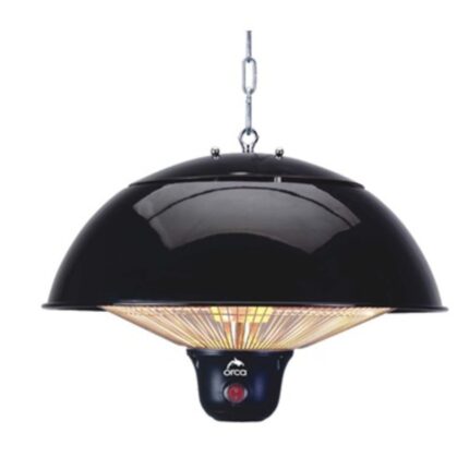 دفاية هالوجين أوركا – 1500 واط – نوع سقفي – مقاومة للماء – أسود