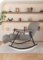 ⁦كرسي هزاز مريح قابل للتعديل وسادة ناعمة تصميم عصري متعدد الاستخدامات⁩ - الصورة ⁦7⁩