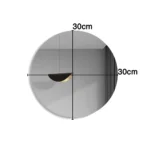 ⁦مرآة جدارية مرنة مضادة للكسر عالية الوضوح – أشكال متعددة بتثبيت لاصق⁩ - الصورة ⁦7⁩