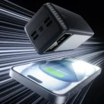 ⁦باور بانك بسعة 60000mAh مع شحن سريع 22.5 واط و4 كابلات مدمجة وإضاءة LED⁩ - الصورة ⁦8⁩